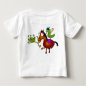 Ide Zmijaのビデオ-ヘビを走ること ベビーTシャツ (裏面)