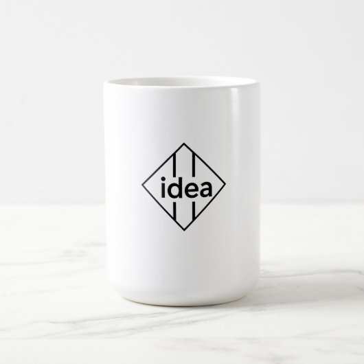 IDEAタイポグラフィデザイン コーヒーマグカップ (中央)
