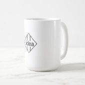 IDEAタイポグラフィデザイン コーヒーマグカップ (正面右)