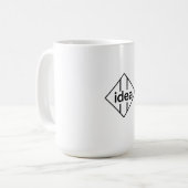 IDEAタイポグラフィデザイン コーヒーマグカップ (正面左)
