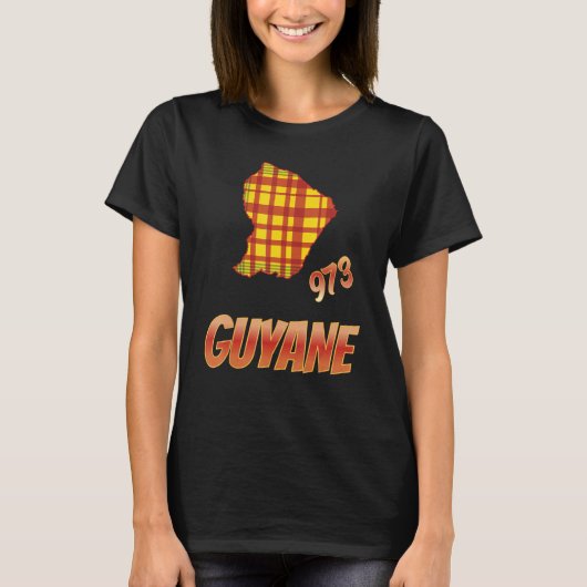 idea for Guyanese Madras map of Guyana Tシャツ (正面)