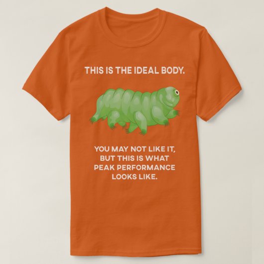 Ideal Body Tardigrade Microbiology Science Water B Tシャツ (デザイン正面)