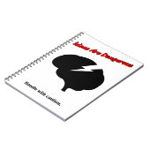 Ideas Are Dangerous – Think Boldly ノートブック (左側)