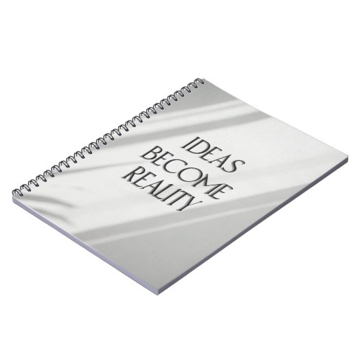 Ideas Become Reality Journal – Simple Inspirationa ノートブック (左側)