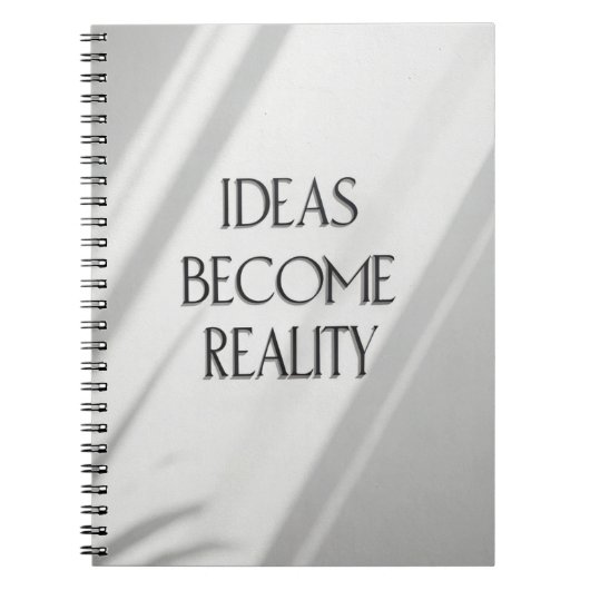 Ideas Become Reality Journal – Simple Inspirationa ノートブック (正面)