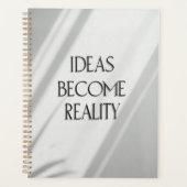 Ideas Become Reality Journal – Simple Inspirationa プランナー手帳 (正面)