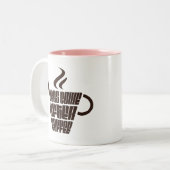 Ideas Come After Coffee – Trendy Vertical  ツートーンマグカップ (正面左)