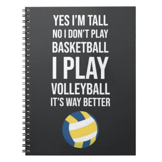 Ideas For Volleyball Team Gifts For Her Player ノートブック (正面)