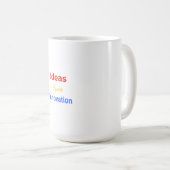 Ideas Ignite Innovation – Bold Motivational Typogr コーヒーマグカップ (正面右)