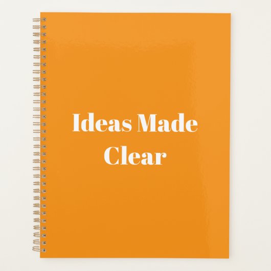 Ideas Made Clear  プランナー手帳 (正面)