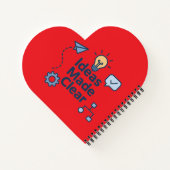 Ideas Made Clear Heart Notebook ノートブック (裏面)