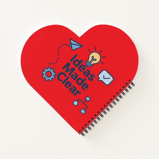 Ideas Made Clear Heart Notebook ノートブック (裏面)