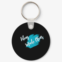 Ideas Made Clear Motivational Keychain