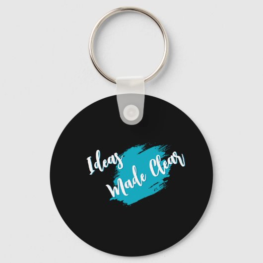 Ideas Made Clear Motivational Keychain キーホルダー (正面)