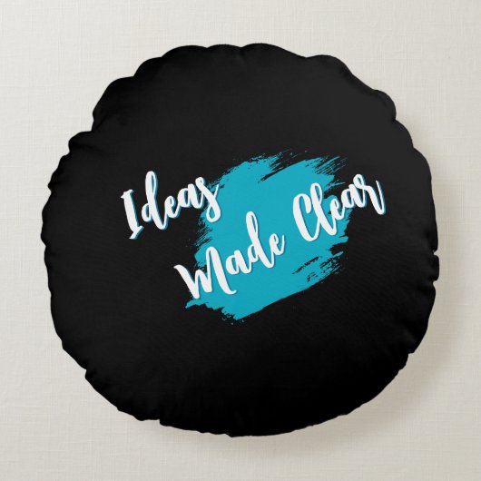 Ideas Made Clear Round Pillow ラウンドクッション (正面)