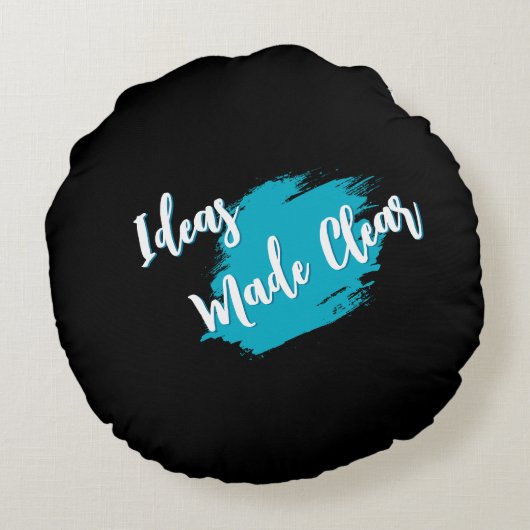 Ideas Made Clear Round Pillow ラウンドクッション (裏面)