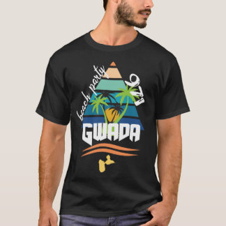 idee cadeau 971 Gwada beach party Guadeloupe Tシャツ