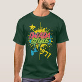 idee cadeau carte de la guadeloupe gwada style 971 tシャツ (正面)