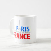 Idée cadeau Paris France, Baguette, Eiffel, Psg コーヒーマグカップ (正面左)