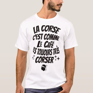 idee cadeau symbole du drapeau corse  tシャツ