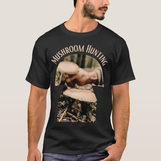 Idée cadeaux mushroom hunter, mushroom hunting tシャツ (正面)