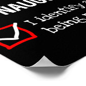 Identify As Perfect Funny Naughty Nice List Christ ポスター (角)