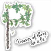 Identify Poison Ivyつる植物- 3つの葉ハイキングの シール (正面)