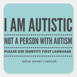 Identity First Languageスタンプ スクエアシール