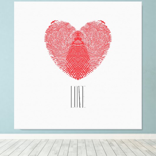 Identity of Love キャンバスプリント (インサイチュ (ウッドフロア))