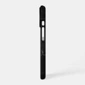 Identity Tech Black Marble Phone Case Custom iPhone 16ケース (左側面)