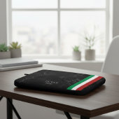 Identity Tech Custom Black Marble Laptop Sleeve ラップトップスリーブ