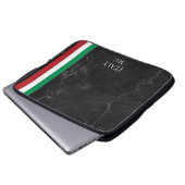 Identity Tech Custom Black Marble Laptop Sleeve ラップトップスリーブ (正面下部)