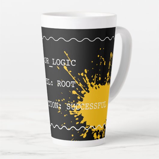 Identity Verified カフェラテマグ (右アングル)