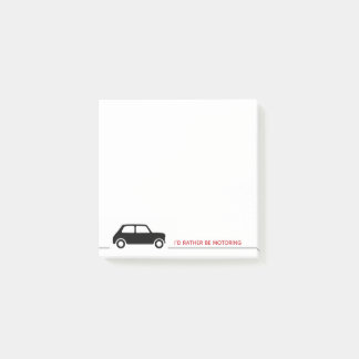 I'Desse Be Motoring -ミニクーパー-黒 ポストイット