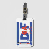 IDFとIDGAFの概念イスラエル・パレスチナ紛争 ラゲッジタグ (正面縦)