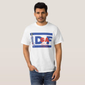 IDFとIDGAFの概念イスラエル・パレスチナ紛争 Tシャツ (正面フル)