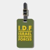 IDFイスラエル共和国の防衛Forces2 -英語-十分に ラゲッジタグ (正面縦)