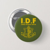 IDFイスラエル国防軍-英語 缶バッジ (正面&裏面)