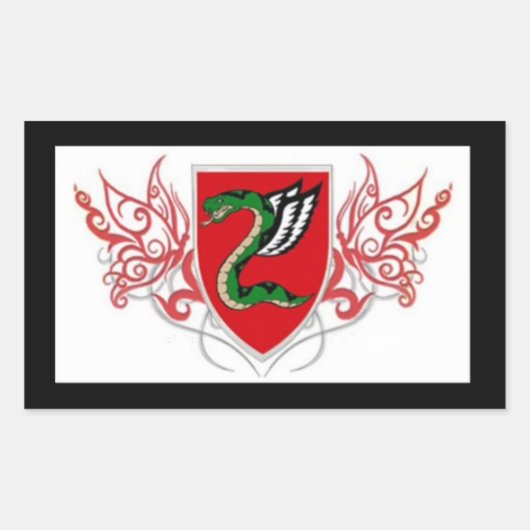 IDF Paratrooperステッカー 長方形シール (正面)