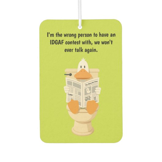 IDGAF  カーエアーフレッシュナー (正面)