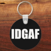 IDGAF キーホルダー (正面)