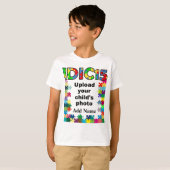 IDIC15子供のワイシャツのパズルフレームはカスタマイズ Tシャツ (正面フル)