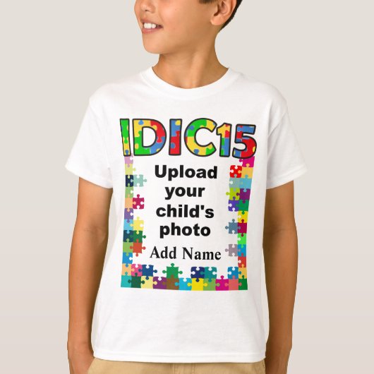 IDIC15子供のワイシャツのパズルフレームはカスタマイズ Tシャツ (正面)
