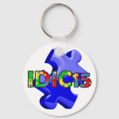 IDIC15 Keychain Blue Puzzle キーホルダー (正面)
