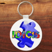 IDIC15 Keychain Blue Puzzle キーホルダー (正面)