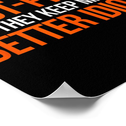 Idiot-proof Code _ Funny Coding Programming Comput ポスター (角)