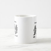 IDK、IDC、およびIDGAF （スケルトンが作成された状態） コーヒーマグカップ (中央)