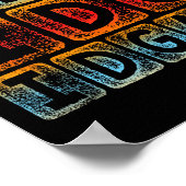 Idk Idc Idgaf皮肉スラングおもしろいグラフィック – Sbarc ポスター (角)