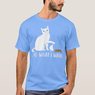 Ido What Iwant おもしろい Cat and Coffee Tシャツ