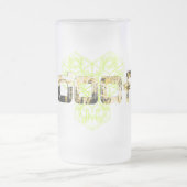 idoofによって曇らされる高いマグ フロストグラスビールジョッキ (中央)